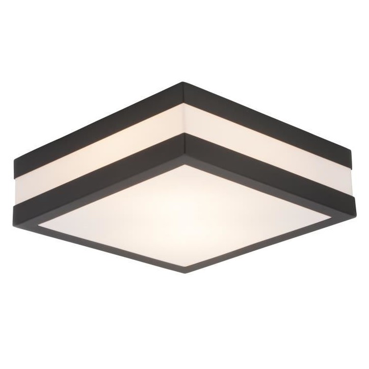 Applique murale extérieure - BRILLIANT - MATTEO - Acier inoxydable et plastique - Anthracite et blanc - E27 - 2 x 40 W IP44