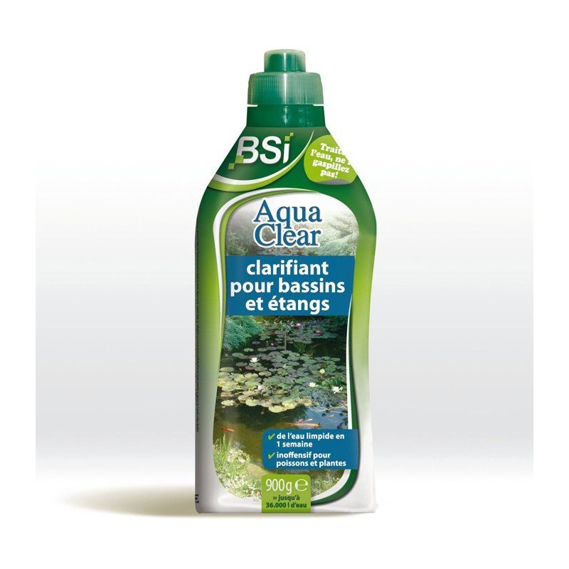 Clarifiant bassin - BSI - Aqua Clear 900 g - Eau trouble - Action rapi