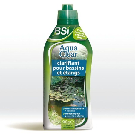 Clarifiant bassin - BSI - Aqua Clear 900 g - Eau trouble - Action rapi