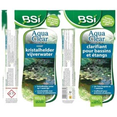 Clarifiant bassin - BSI - Aqua Clear 900 g - Eau trouble - Action rapide 1 semaine - Bassin & étang