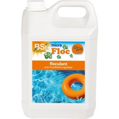 Floculant piscine - BSI - Micro Floc 5 L - Puissant - Clarifiant eau -