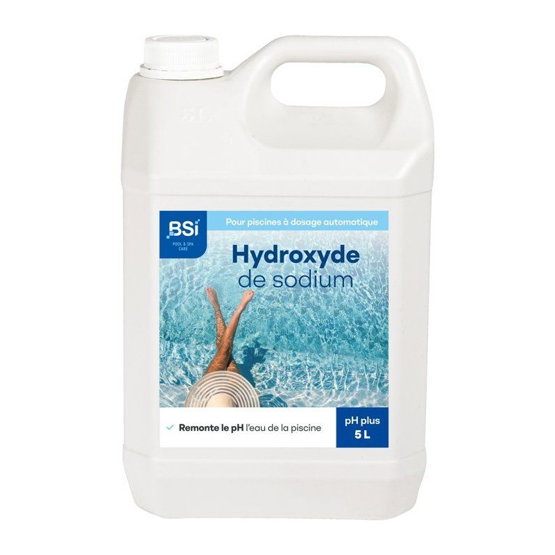 Correcteur pH piscine - BSI - pH Plus Liquide 5 L - Dosage automatique