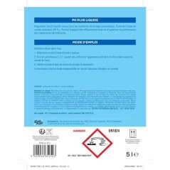Correcteur pH piscine - BSI - pH Plus Liquide 5 L - Dosage automatique