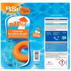 Correcteur pH piscine - BSI - pH Plus Poudre 1 kg - Augmente pH - Équ