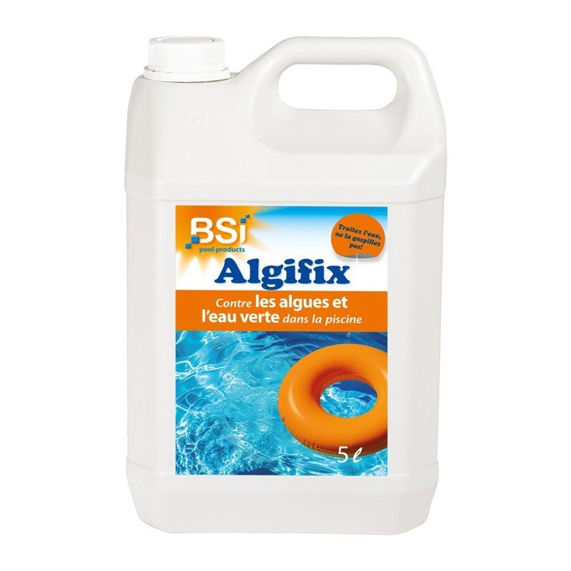 Anti-algues piscine - BSI - Algifix 5 L - Liquide - Eau claire - Prév