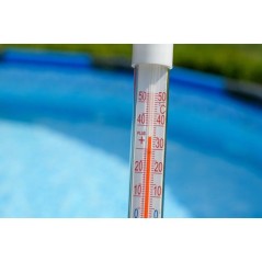 Thermometre piscine - BSI - Thermometre 26 cm - Étanche - Flottant ou suspendu - Lecture facile