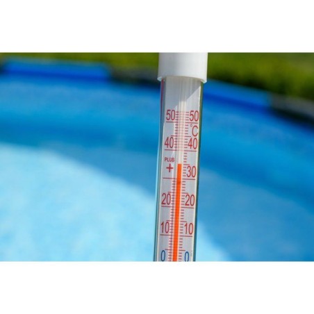 Thermometre piscine - BSI - Thermometre 26 cm - Étanche - Flottant ou suspendu - Lecture facile