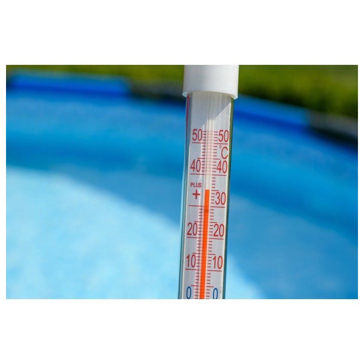 Thermometre piscine - BSI - Thermometre 26 cm - Étanche - Flottant ou suspendu - Lecture facile Thermometre piscine - BSI - Thermometre 26 cm - Étanche - Flottant ou suspendu - Lecture facile