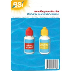 Recharge testeur eau piscine - BSI - Testeur pH & Chlore - Recharge ki