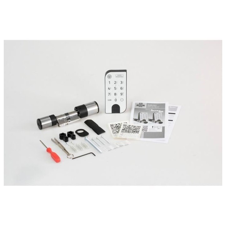 Cylindre électronique BURG-WÄCHTER secuENTRY easy 7601 avec clavier rétroéclairé IP53