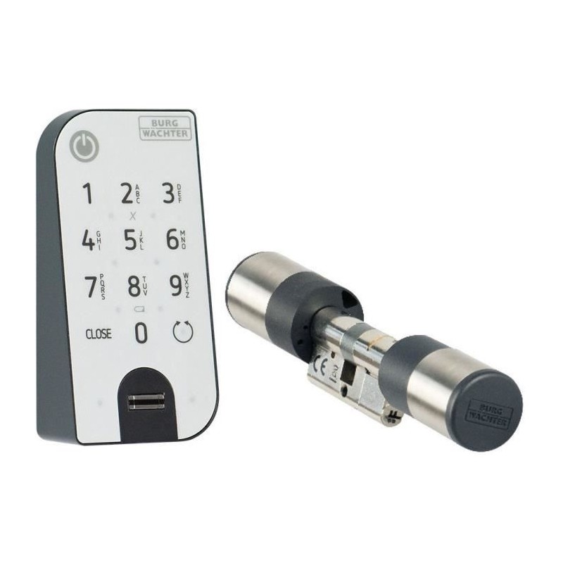 Cylindre éléctronique BURG-WÄCHTER secuENTRY easy 7602 avec clavier