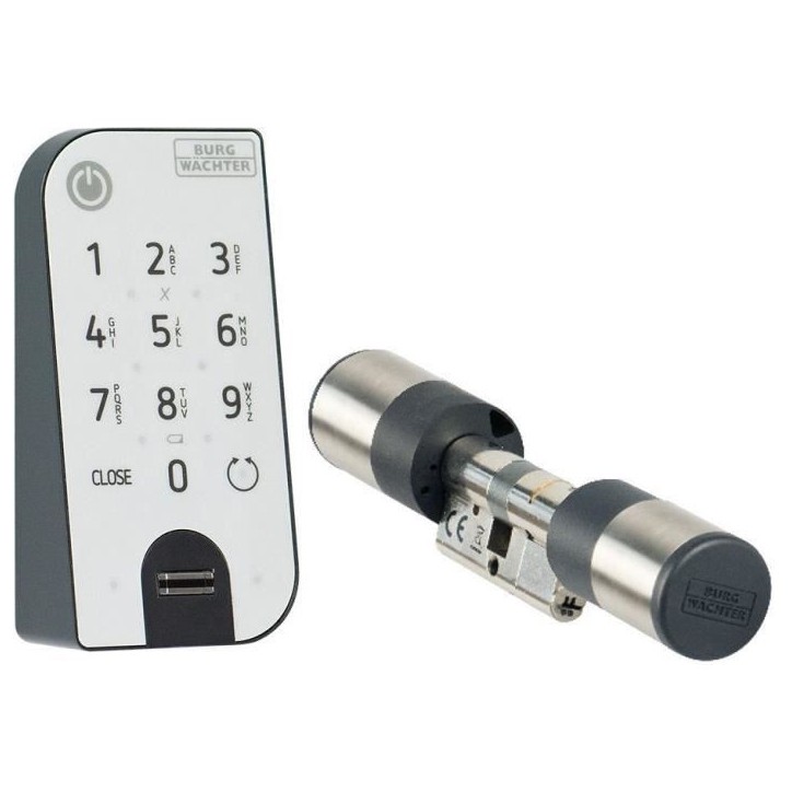 Cylindre éléctronique BURG-WÄCHTER secuENTRY easy 7602 avec clavier secuENTRY Fingerprint Cylindre éléctronique BURG-WÄCHTER secuENTRY easy 7602 avec clavier secuENTRY Fingerprint