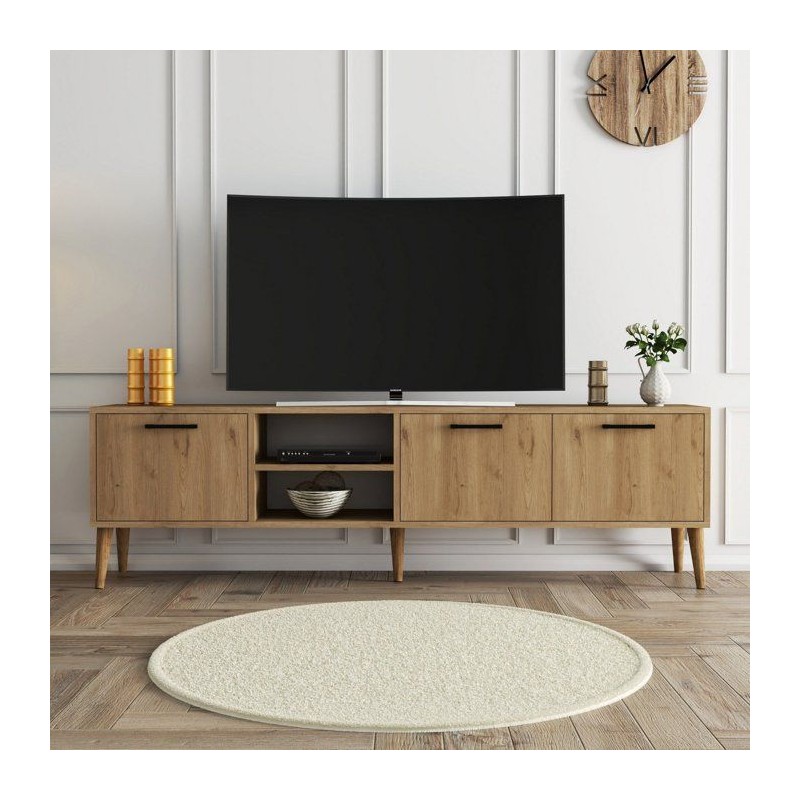 Meuble TV - EXXEN - Chene - 180 x 53 x 35 cm