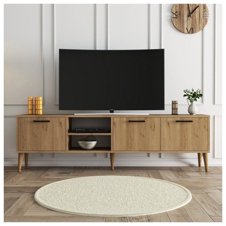 Meuble TV - EXXEN - Chene - 180 x 53 x 35 cm Meuble TV - EXXEN - Chene - 180 x 53 x 35 cm