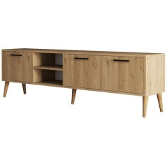 Meuble TV - EXXEN - Chene - 180 x 53 x 35 cm