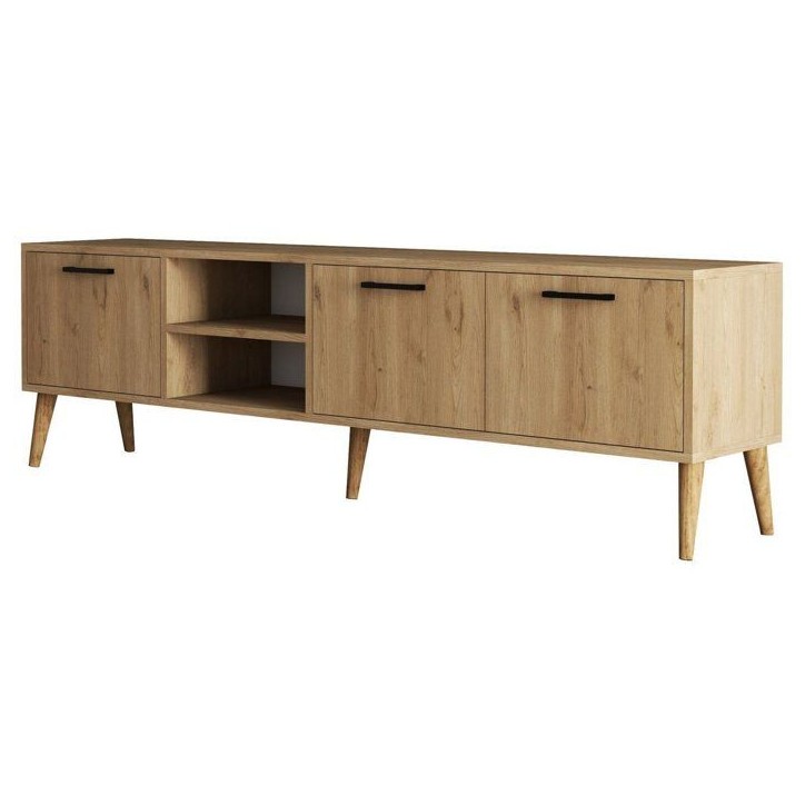 Meuble TV - EXXEN - Chene - 180 x 53 x 35 cm Meuble TV - EXXEN - Chene - 180 x 53 x 35 cm