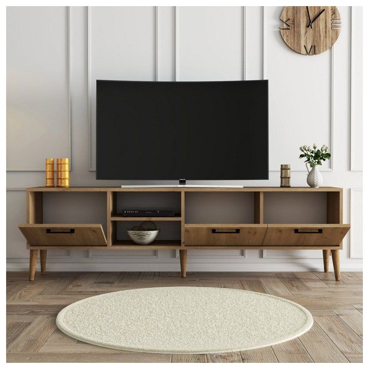 Meuble TV - EXXEN - Chene - 180 x 53 x 35 cm Meuble TV - EXXEN - Chene - 180 x 53 x 35 cm