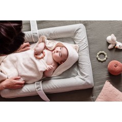 Drap de bain XXL Parent / Bébé - CANDIDE - 100x100 cm - Ecru