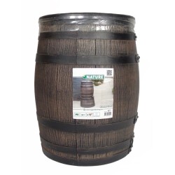 Récupérateur d'eau - NATURE - Barrique - 50 litres - PE rotomoulé -