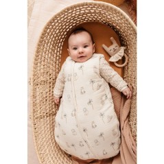 Mini douillette - CANDIDE - 55 cm - 0/3 mois - Blanc imprimé lange ti