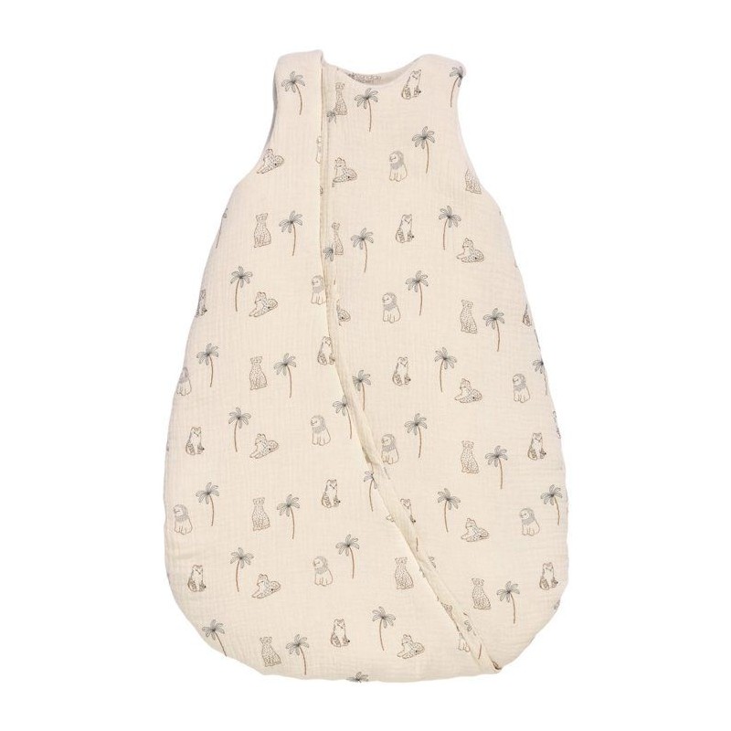 Douillette naissance - CANDIDE - 70 cm - 3/9 mois - Blanc imprimé lan