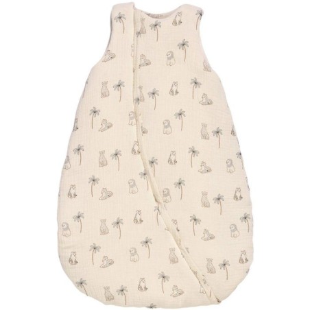 Douillette naissance - CANDIDE - 70 cm - 3/9 mois - Blanc imprimé lan