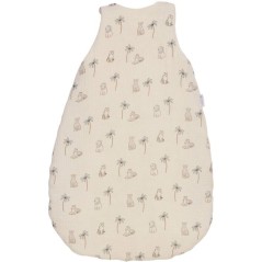 Douillette naissance - CANDIDE - 70 cm - 3/9 mois - Blanc imprimé lange tigre