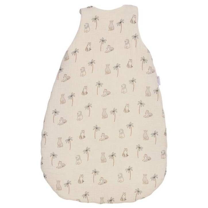 Douillette naissance - CANDIDE - 70 cm - 3/9 mois - Blanc imprimé lange tigre Douillette naissance - CANDIDE - 70 cm - 3/9 mois - Blanc imprimé lange tigre