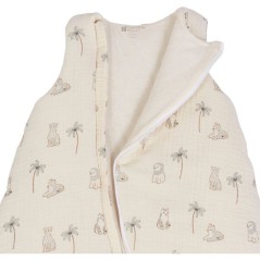 Douillette naissance - CANDIDE - 70 cm - 3/9 mois - Blanc imprimé lan