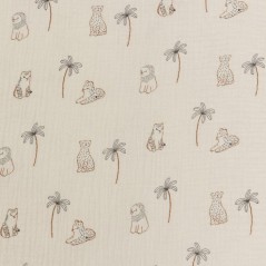Douillette naissance - CANDIDE - 70 cm - 3/9 mois - Blanc imprimé lan