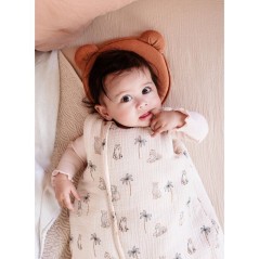 Douillette naissance - CANDIDE - 70 cm - 3/9 mois - Blanc imprimé lan