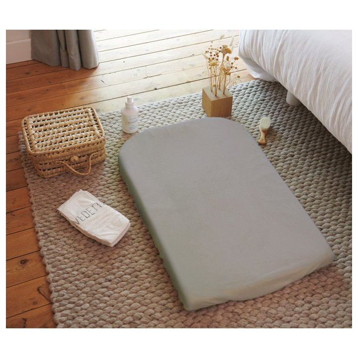 Housse de matelas a langer - CANDIDE - Eponge - 50 x 75 cm - Gris Housse de matelas a langer - CANDIDE - Eponge - 50 x 75 cm - Gris