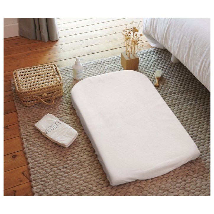 Housse de matelas a langer - CANDIDE - Eponge - 50 x 75 cm - Blanc Housse de matelas a langer - CANDIDE - Eponge - 50 x 75 cm - Blanc