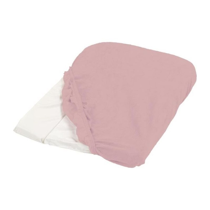 Housse Matelas a Langer Eponge 50x75cm Vieux Rose