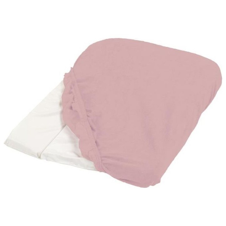 Housse Matelas a Langer Eponge 50x75cm Vieux Rose
