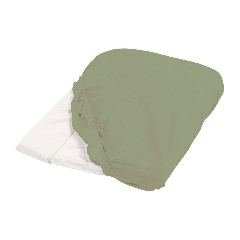 Housse de matelas a langer - CANDIDE - Eponge - 50 x 75 cm - Kaki