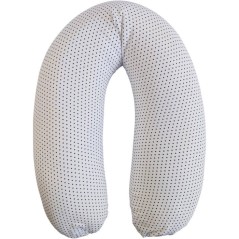 Coussin de maternité - CANDIDE - Jersey imprimé étoiles - Blanc / B
