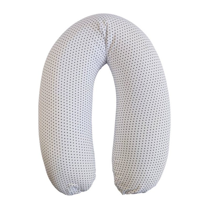 Coussin de maternité - CANDIDE - Jersey imprimé étoiles - Blanc / B