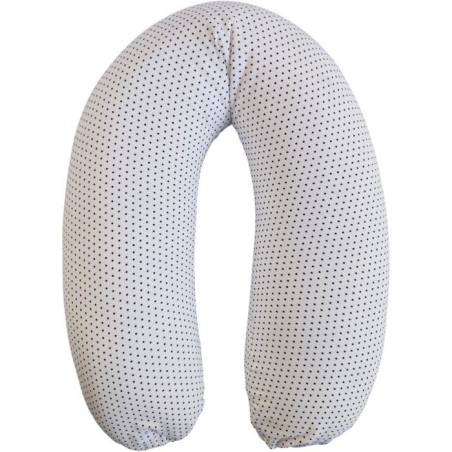 Coussin de maternité - CANDIDE - Jersey imprimé étoiles - Blanc / B