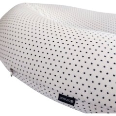 Coussin de maternité - CANDIDE - Jersey imprimé étoiles - Blanc / B