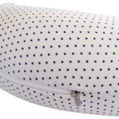 Coussin de maternité - CANDIDE - Jersey imprimé étoiles - Blanc / B