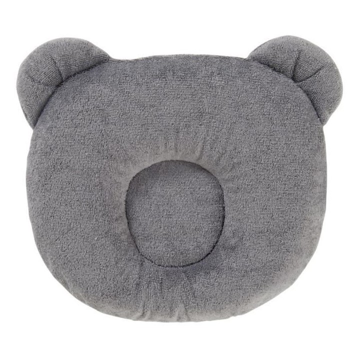 Cale-tete - CANDIDE - P'tit Panda- Confort ergonomique - Textile doux - Gris foncé