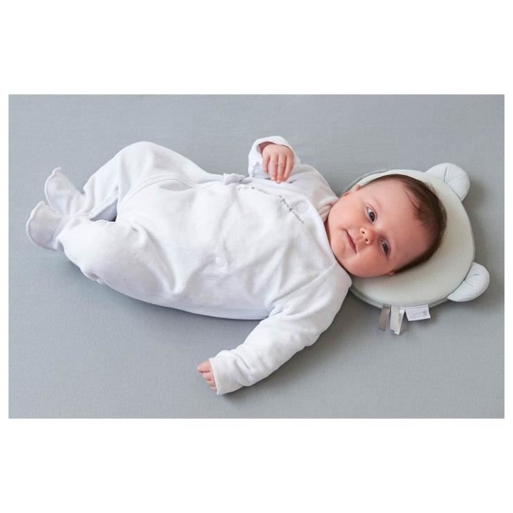 Cale-tete - CANDIDE - P'tit Panda- Confort ergonomique - Textile doux - Gris foncé