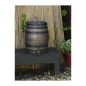 Récupérateur d'eau - NATURE - Baril d'eau de pluie avec aspect de bois - Capacité 120L - Marron - 50,5x66 cm