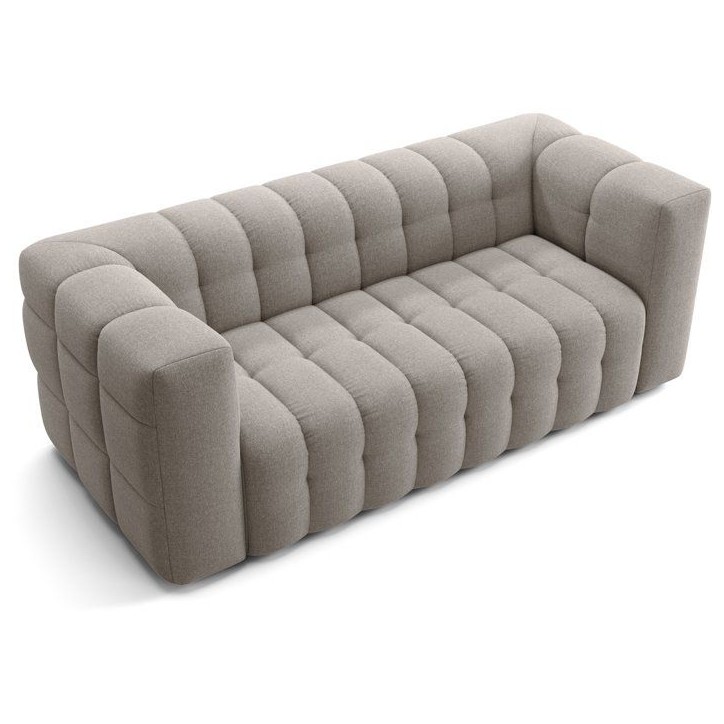 Canapé fixe - 3 places - CHESTER - Tissu Beige - 212 x 105 x 76 cm Canapé fixe - 3 places - CHESTER - Tissu Beige - 212 x 105 x 76 cm