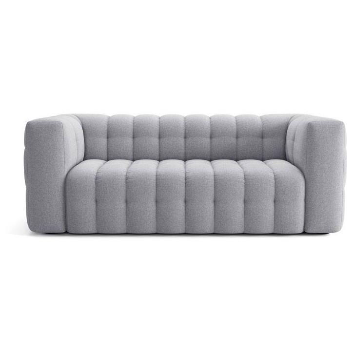 Canapé fixe - 3 places - CHESTER - Tissu Gris clair - 212 x 105 x 76 cm Canapé fixe - 3 places - CHESTER - Tissu Gris clair - 212 x 105 x 76 cm