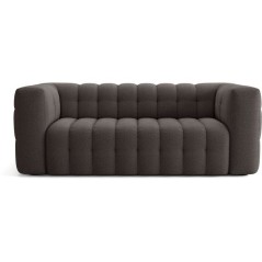 Canapé fixe - 3 places - CHESTER - Tissu Gris anthracite - 212 x 105