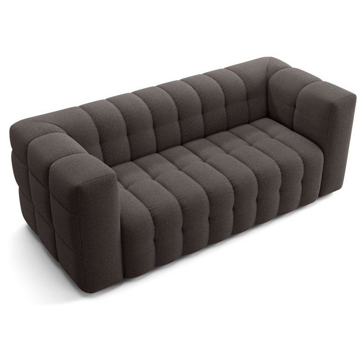 Canapé fixe - 3 places - CHESTER - Tissu Gris anthracite - 212 x 105 x 76 cm Canapé fixe - 3 places - CHESTER - Tissu Gris anthracite - 212 x 105 x 76 cm
