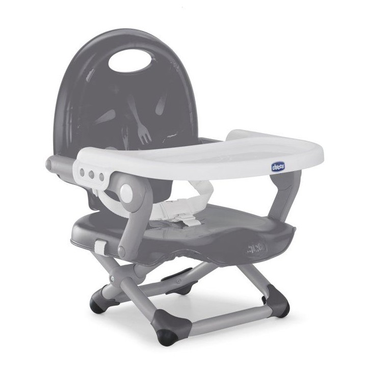 Rehausseur de chaise - CHICCO - Pocket Snack - Compact - Transportable - Dark grey Rehausseur de chaise - CHICCO - Pocket Snack - Compact - Transportable - Dark grey