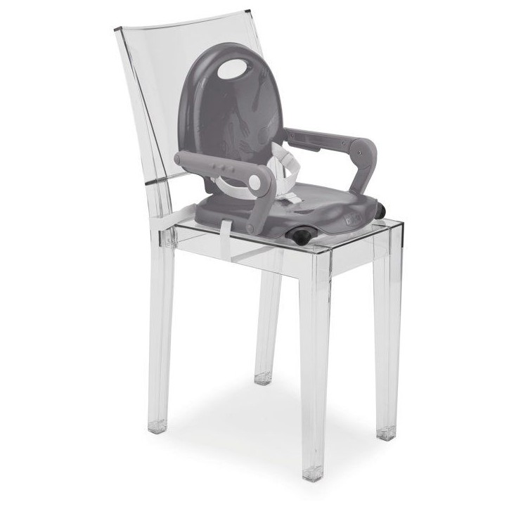 Rehausseur de chaise - CHICCO - Pocket Snack - Compact - Transportable - Dark grey Rehausseur de chaise - CHICCO - Pocket Snack - Compact - Transportable - Dark grey